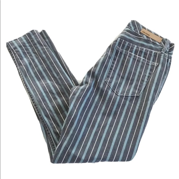 GRLFRND "Karolina" Skinny Crop Taffy Stripe Jeans - Picture 10 of 11